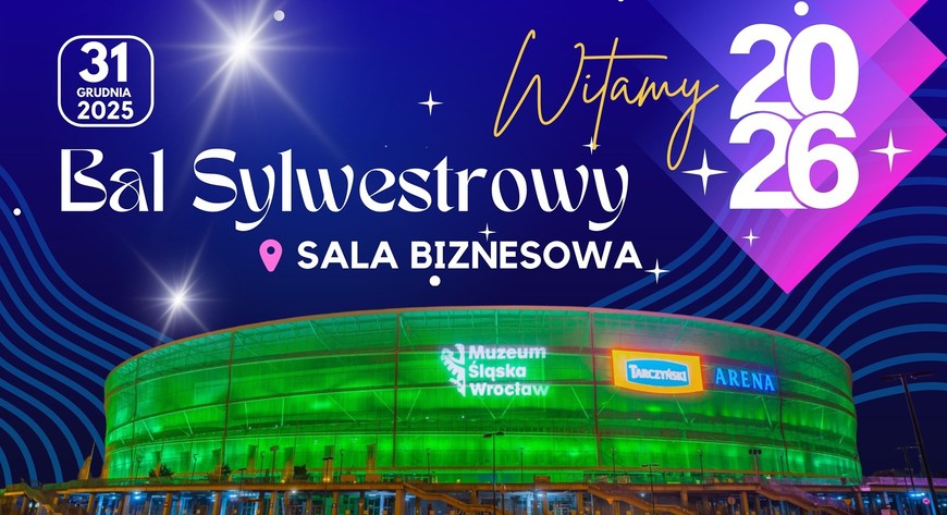 Zabawa sylwestrowa na Tarczyński Arenie startuje o godz. 20 i potrwa do 4 nad ranem. I po raz czwarty odbędzie się też sylwester dla dzieci (w wieku 6-12 lat). 