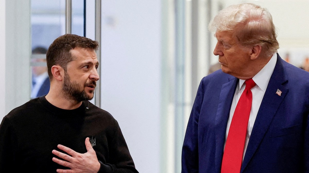 Volodymyr Zelenskyj a Donald Trump v septembri 2024.