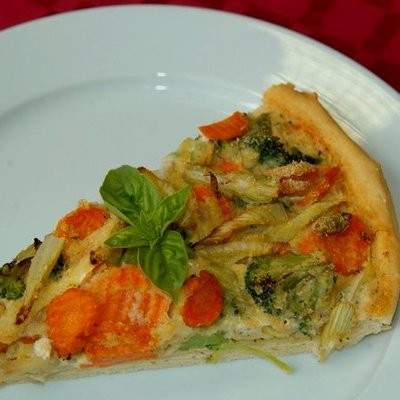 Francia zöldséges torta - quiche