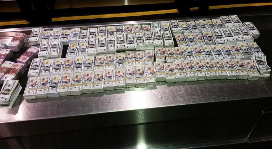 CBP officers seized $4.65 million in counterfeit notes printed on joss paper.
