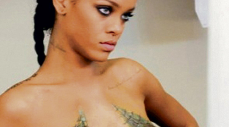 Pikkelyek borítják Rihanna mellét