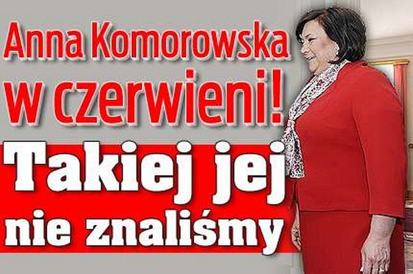 Anna Komorowska w czerwieni! Takiej jej nie znaliśmy