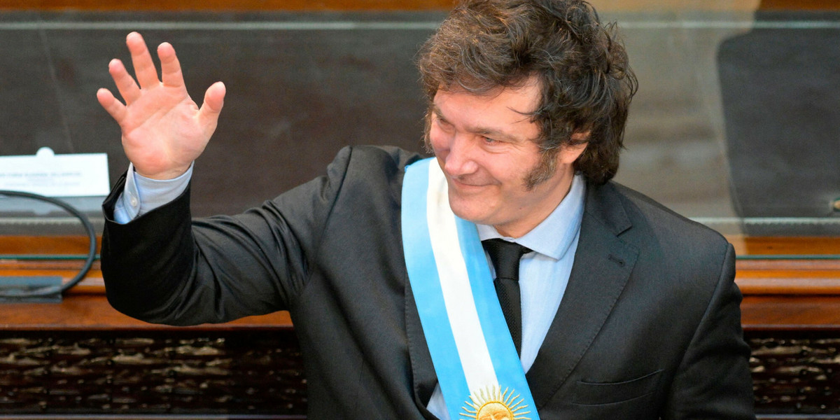 Prezydent Argentyny Javier Milei
