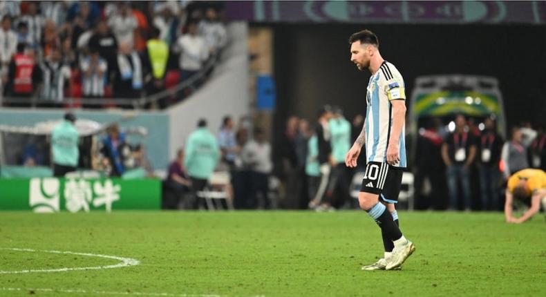 Lionel Messi en action lors du match de huitième de finale entre l'Argentine et l'Australie au stade Ahmad Bin Ali, le 3 décembre 2022, à Doha. Photo par Anthony Stanley. Source : Getty Images
