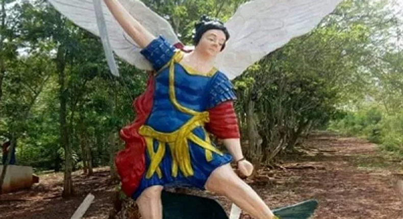 This ‘racist’ statue of the Catholic Church in Ghana is causing anger among citizens