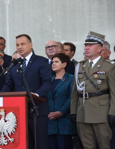 Andrzej Duda, Beata Szydło i gen. broni Leszek Surawski