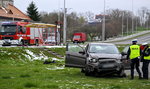 Tragedia w Przemyślu. Samochód wjechał w kobietę na przystanku [ZDJĘCIA]