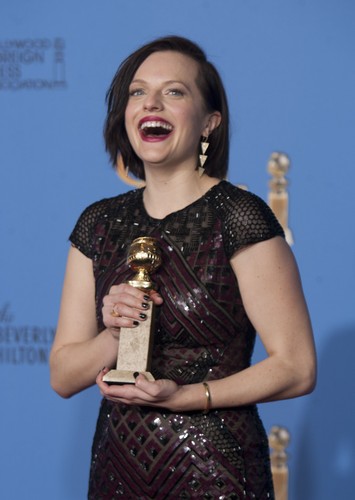Elisabeth Moss ze Złotym Globem 2014
