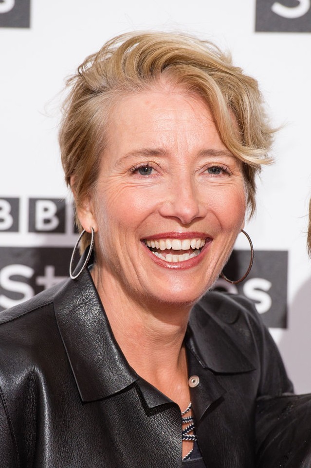 Emma Thompson i Gaia Wise w BBC Broadcasting House