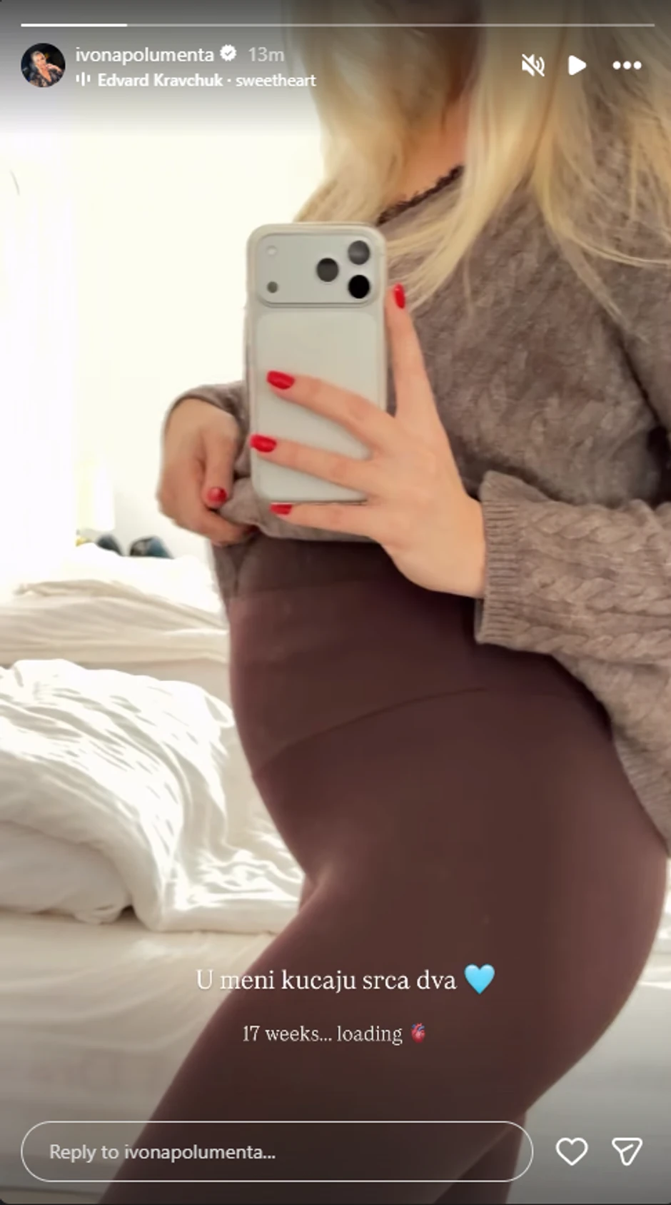 Ivona Polumenta pokazala kako izgleda u trudnoći