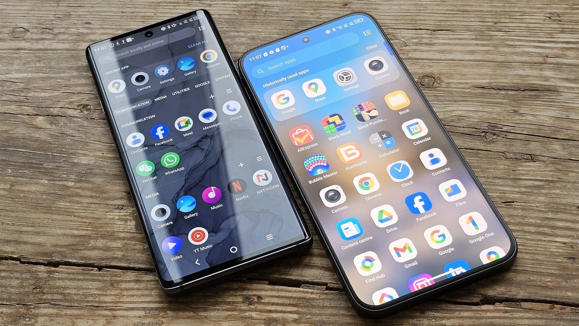 Porovnanie štandardného displeja AMOLED a prototypu telefónu s displejom Nxtpaper AMOLED