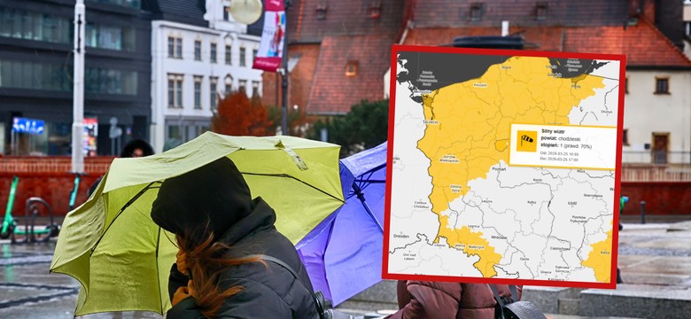 Alerty IMGW dla 7 województw. Nadciąga silny wiatr