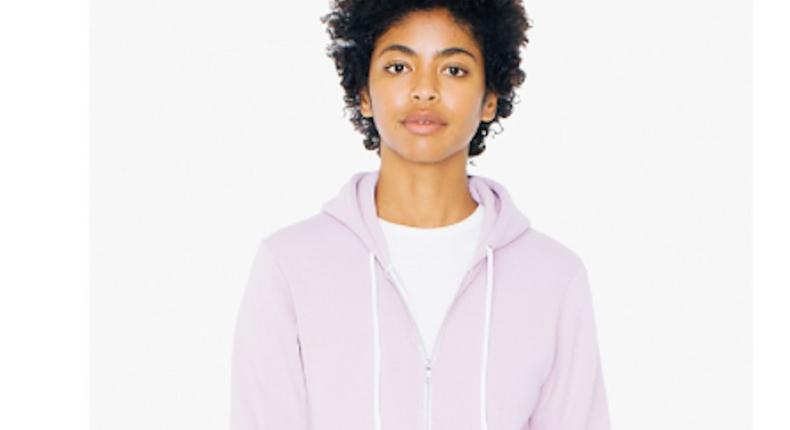 The majority of American Apparel's new collection is made in factories outside the US.