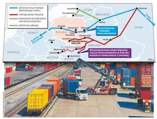 <p>Modernizowana przez Węgrów stacja przeładunkowa w pobliżu przejścia granicznego z Ukrainą</p>