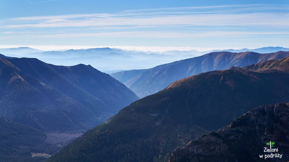 Niżne Tatry w oddali