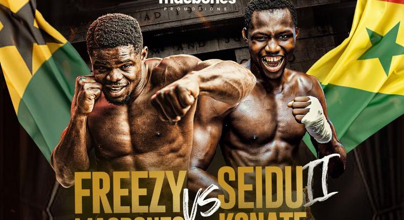Bukom Boxing Arena to host Freezy Macbones vs Seydou Konate rematch