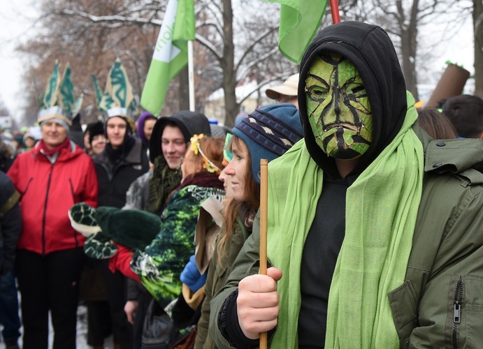 Marsz w obonie Puszczy Białowieskiej