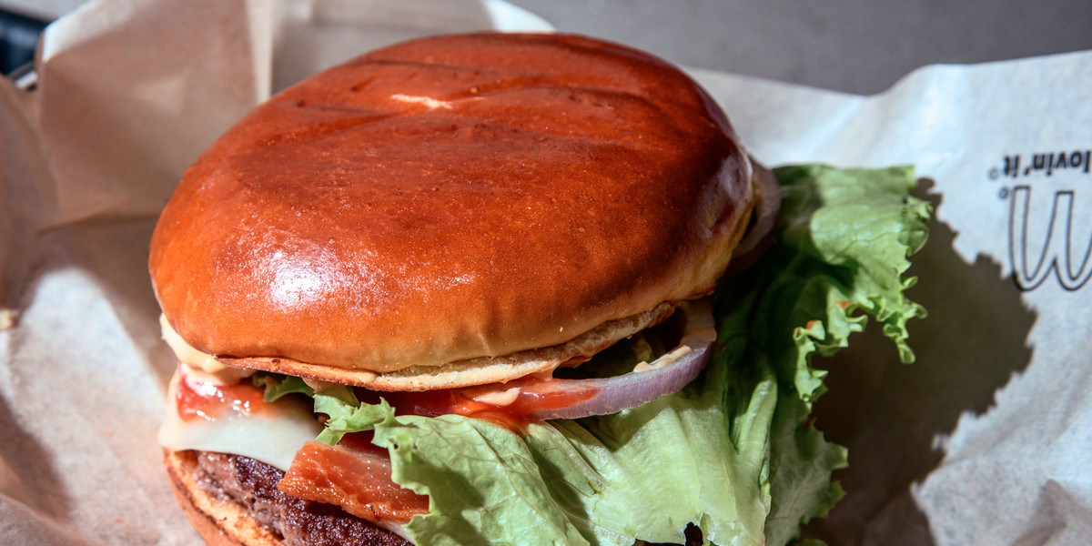 McDonald's Create Your Taste burger.