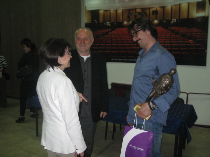 Vojin Ćetkovic i članica žirija Rada Đuričin