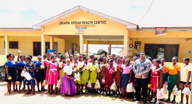 Basil David Anthony donates to support 500 girls in Jirapa