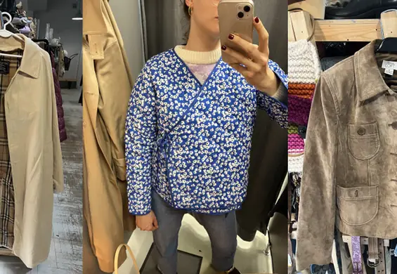 Moje zdobycze na wiosnę z lumpeksu: trencz Burberry i Levi'sy 501