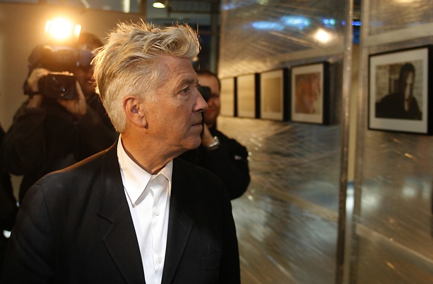 Dejvid Linč na izložbi svojih fotografija u Katovicama 2009.