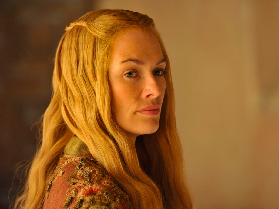 On "Game of Thrones," Lena Headey gets into character as Cersei Lannister.