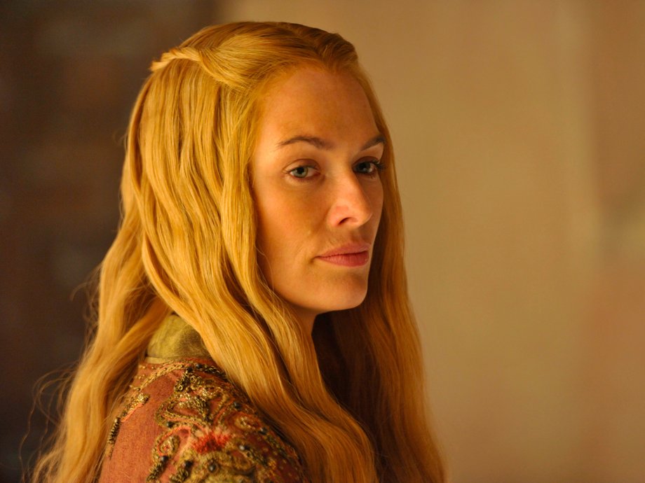 On "Game of Thrones," Lena Headey gets into character as Cersei Lannister.