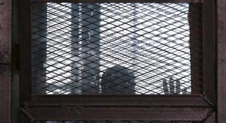 Person on trial in a courtroom in Cairo, Egypt, in a file photo.