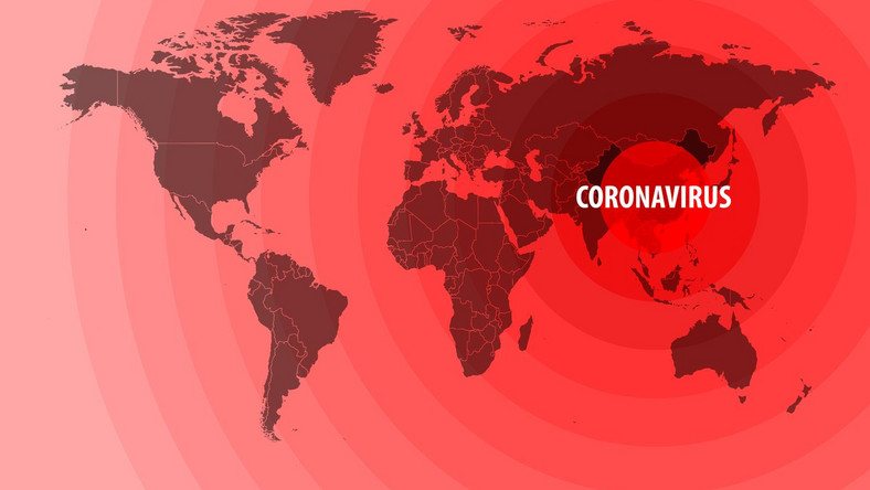 Koronawirus, mapa świata