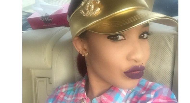 Tonto Dike rocks the vampy lip trend