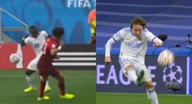 Watch: Fans compare Kwadwo Asamoah’s ‘outside of the boot’ assist to Modric’s against Chelsea