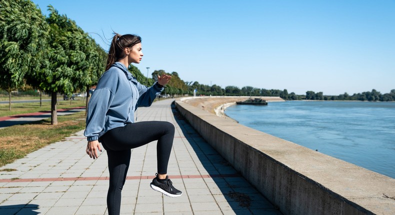 Stability exercises like knee raise holds can help you train your body to stay strong and injury-free as you age.Srdjanns74/Getty Images