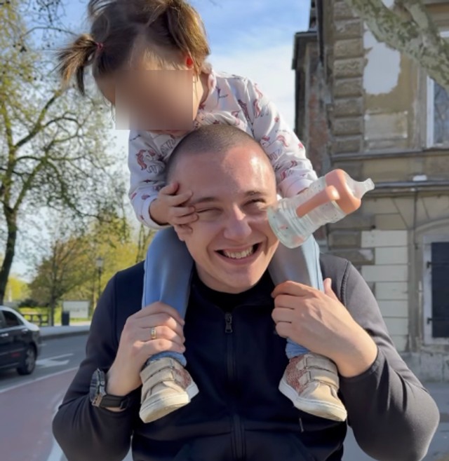 Marko Nežić sa ćerkom