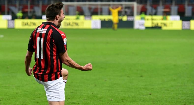 Fabio Borini scored eight goals in all competitions for Milan