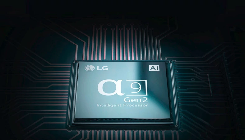 Nowy, superszybki procesor alfa 9 Gen 2 w najnowszych telewizorach LG OLED zapewni doskonalszy obraz i jeszcze lepsze działanie sztucznej inteligencji LG ThinQ AI