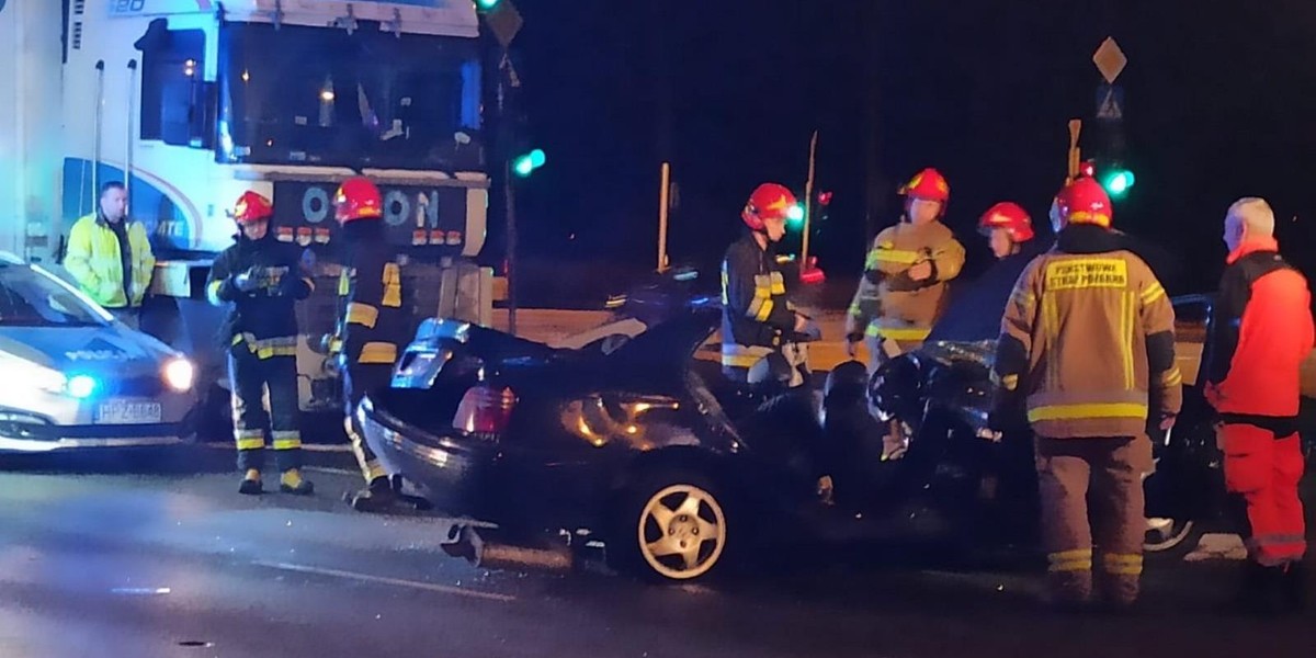 Śmiertelny wypadek w Warszawie. Duże utrudnienia