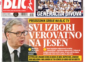 Blic naslovna strana za 27.1.
