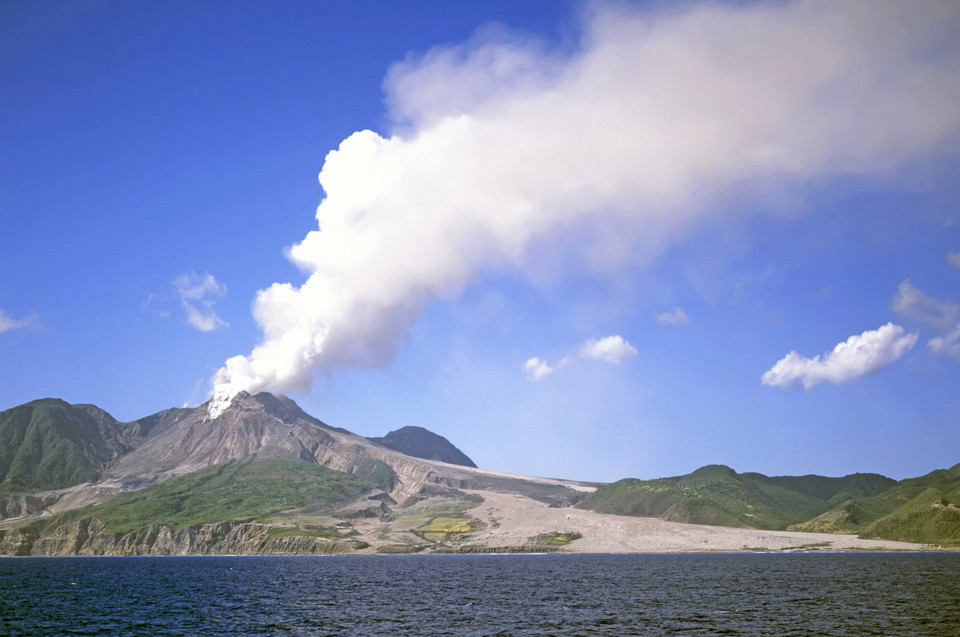 Montserrat - wulkan Soufrière Hills