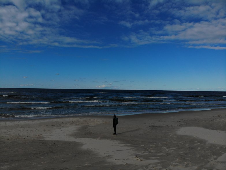 Plaża w Lubiatowie. 