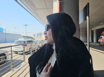 Aleksandra Mladenović na aerodromu