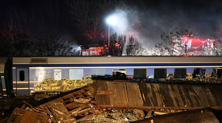 A tavalyi görögországi vasúti baleset 30 év után a harmadik legtragikusabb volt Európában / Fotó: Profimedia