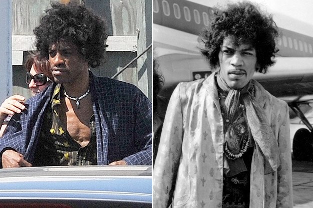 Andre 3000 jako Hendrix i Jimi Hendrix we własnej osobie
