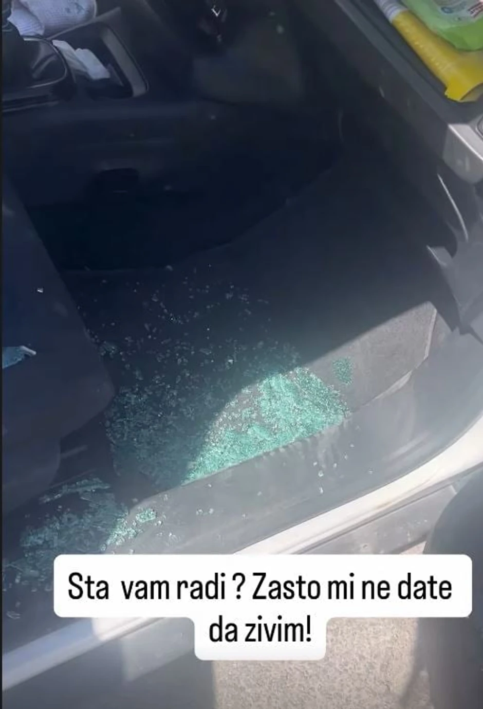 Mirjani Pajković demoliran automobil
