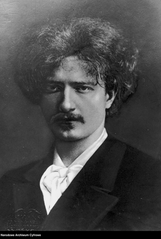 Ignacy Jan Paderewski. Reprodukcja wykonana przez zakład fotograficzny Kuczyński i Gultler w Krakowie