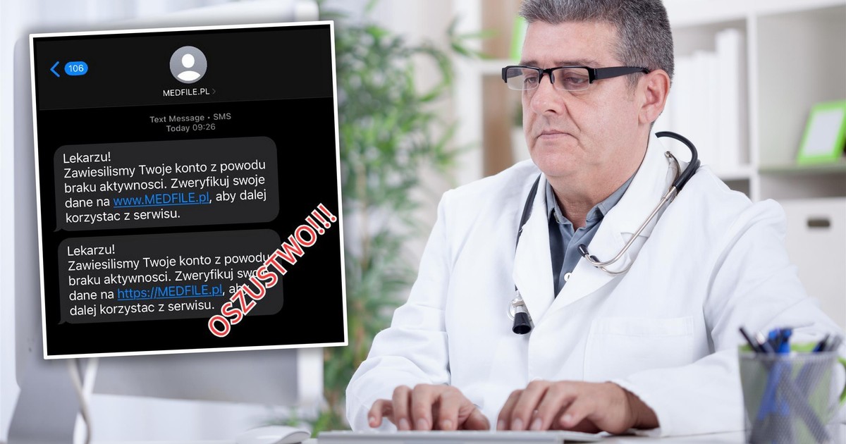 Podszywają się pod platformę medyczną. Uwaga na te SMS-y