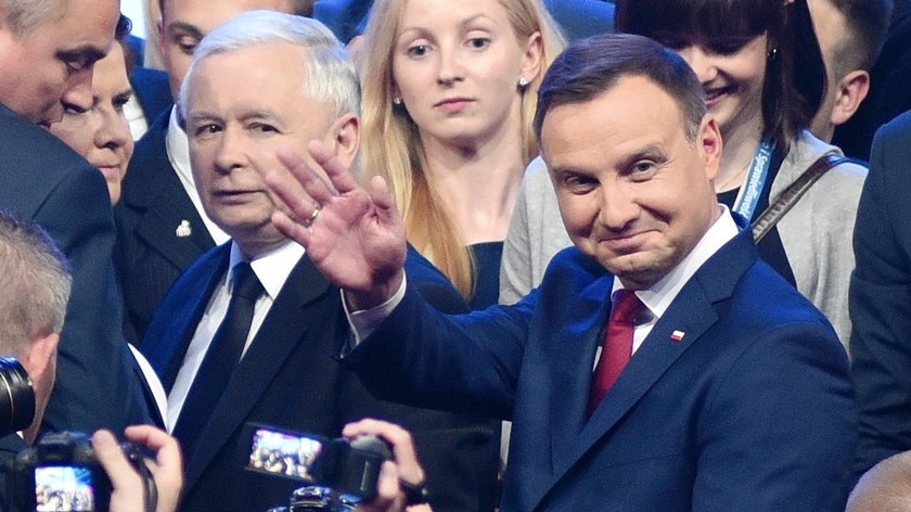 Jarosław Kaczyński i prezydent Andrzej Duda