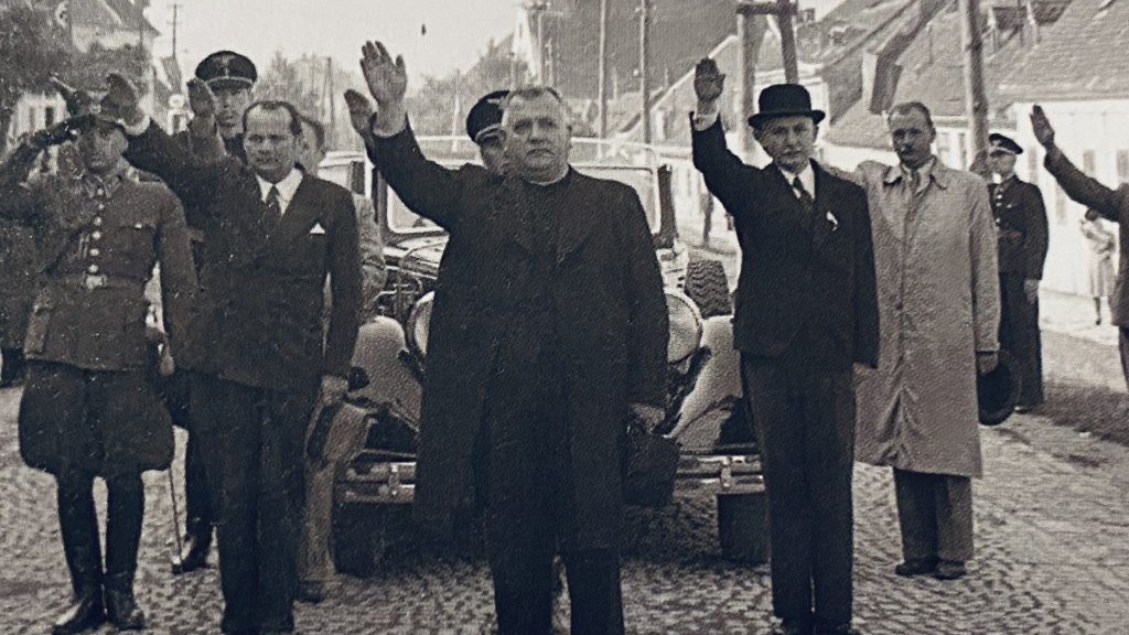 Jozef Tiso na dožinkových slávnostiach v Holíči