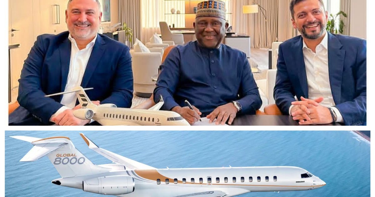 Africa’s 4th richest man, Rabiu gifts himself latest Bombardier global 8000 jet after a record 2025