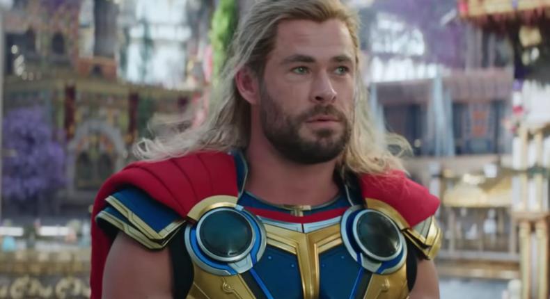 Chris Hemsworth as Thor in Thor: Love and Thunder.Marvel Studios